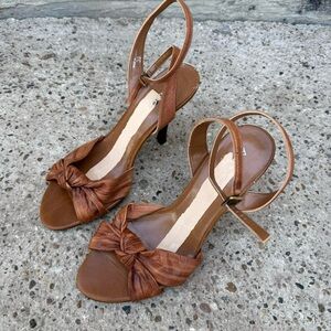 Aldo Tan Knot Front Slingback Heels